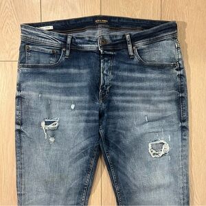 Jack & Jones Slim Fit Glenn Ripped Jeans